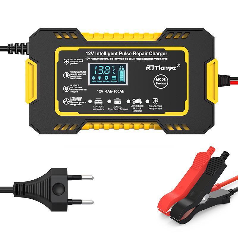 Carregador de bateria automotivo profissional de 12 V com função de dessulfatação da Vapto